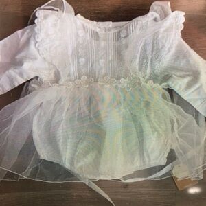 Elegant White Kids Formal Dress